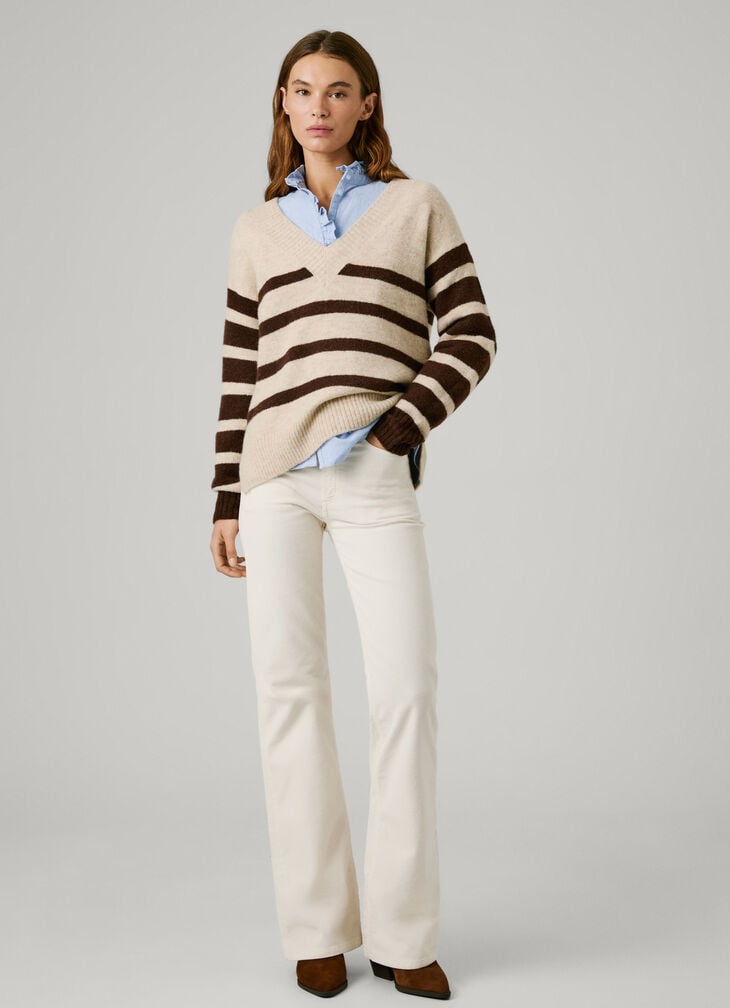 Pepe Jeans fit flare 5-pocket trousers