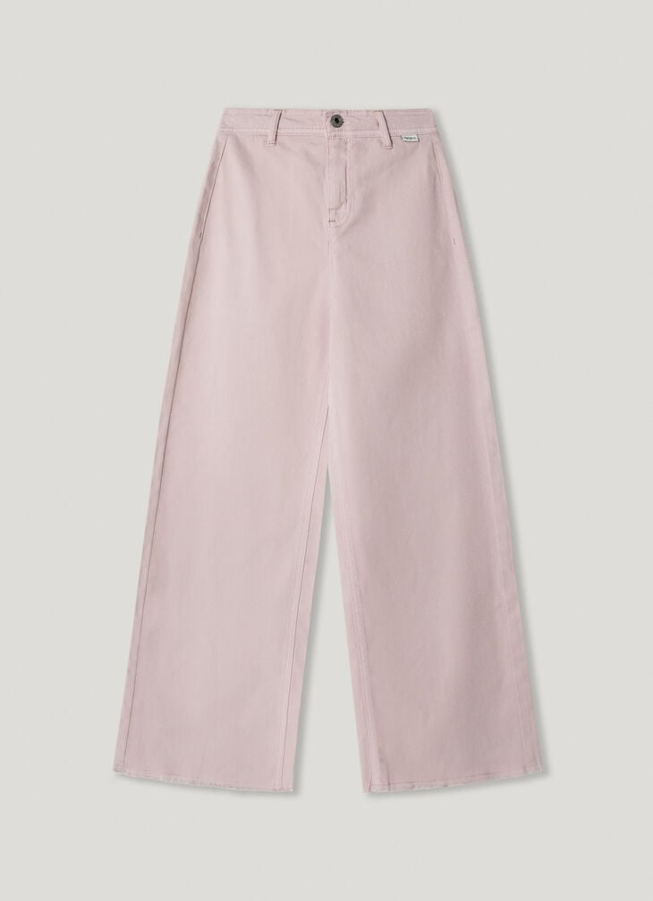 Pepe Jeans flare fit twill trousers