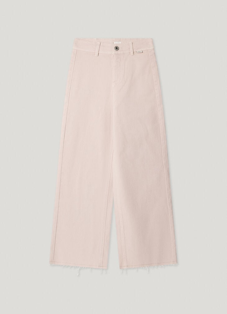 Pepe Jeans flare fit twill trousers