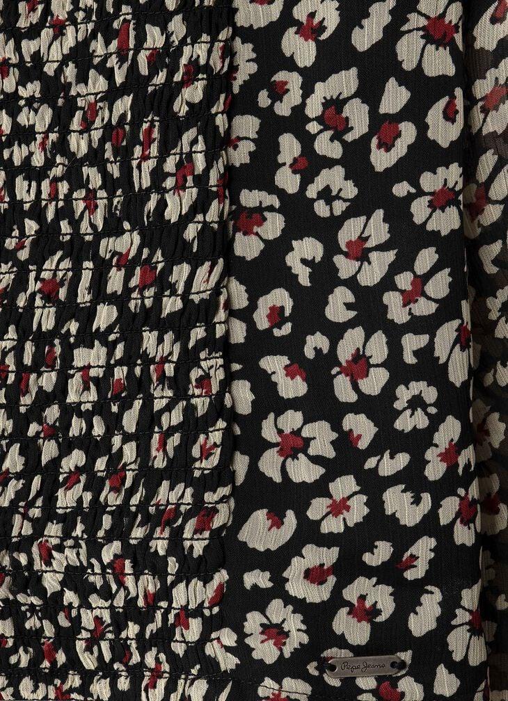 Pepe Jeans Floral Print Chiffon Blouse