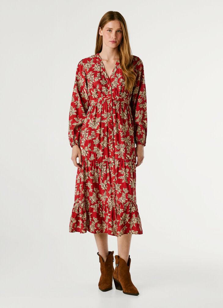 Pepe Jeans Floral Print Maxi Dress