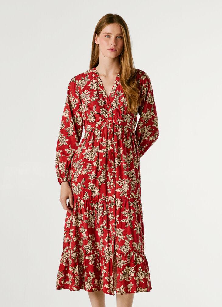 Pepe Jeans Floral Print Maxi Dress