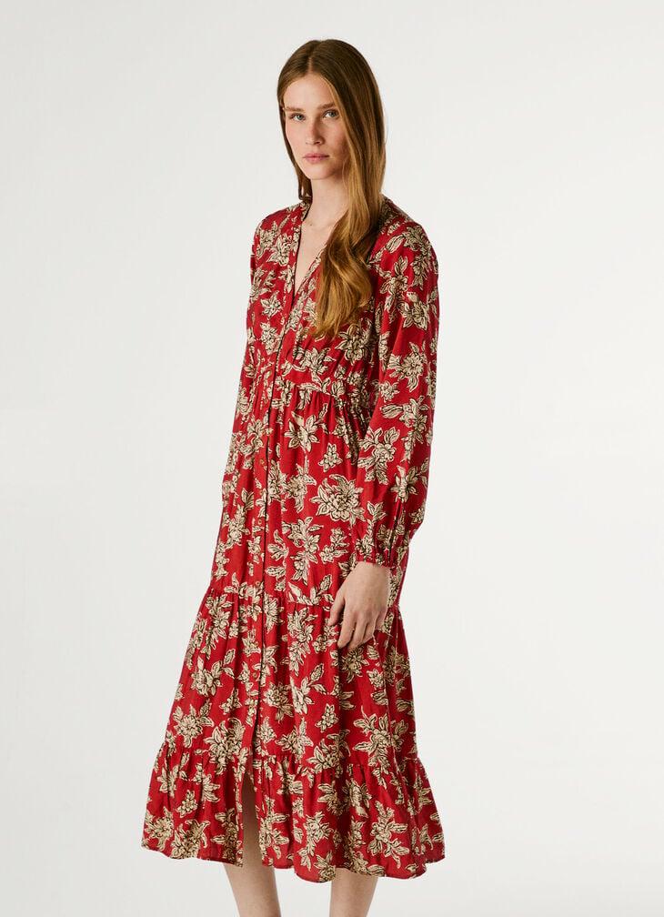 Pepe Jeans Floral Print Maxi Dress