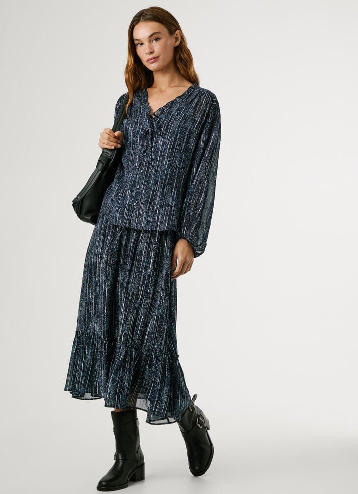 Pepe Jeans floral print maxi skirt