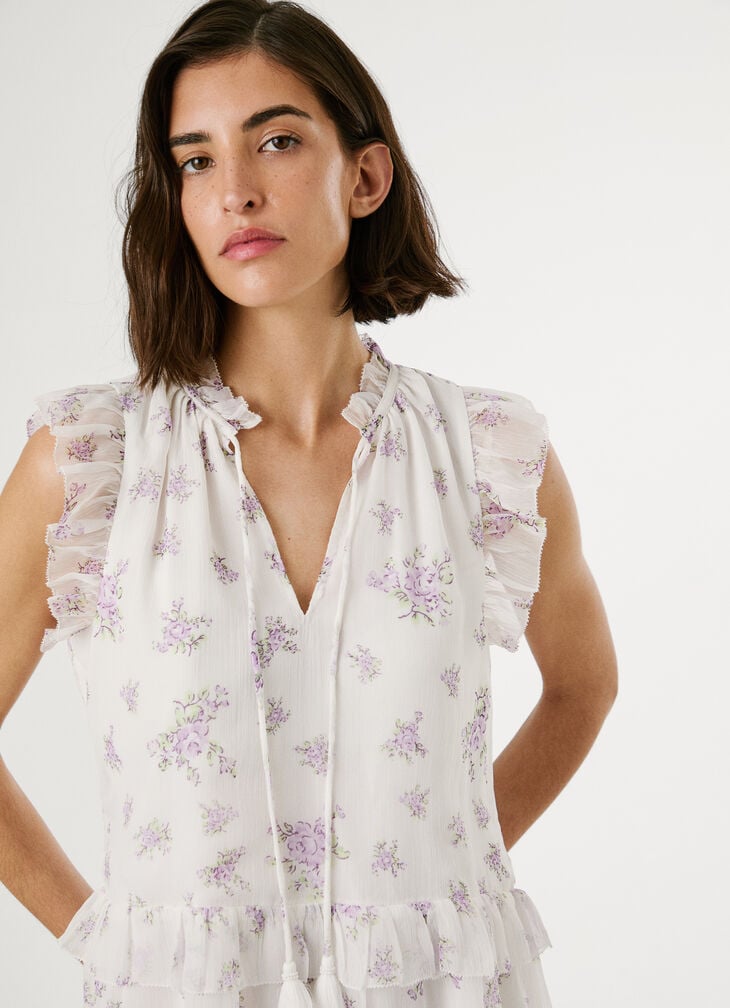 Pepe Jeans Floral Print Mini Dress