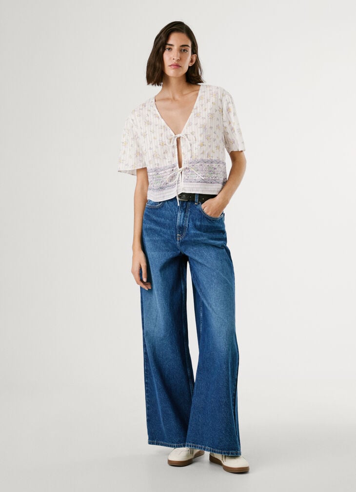 Pepe Jeans Floral Print Short-sleeve Top