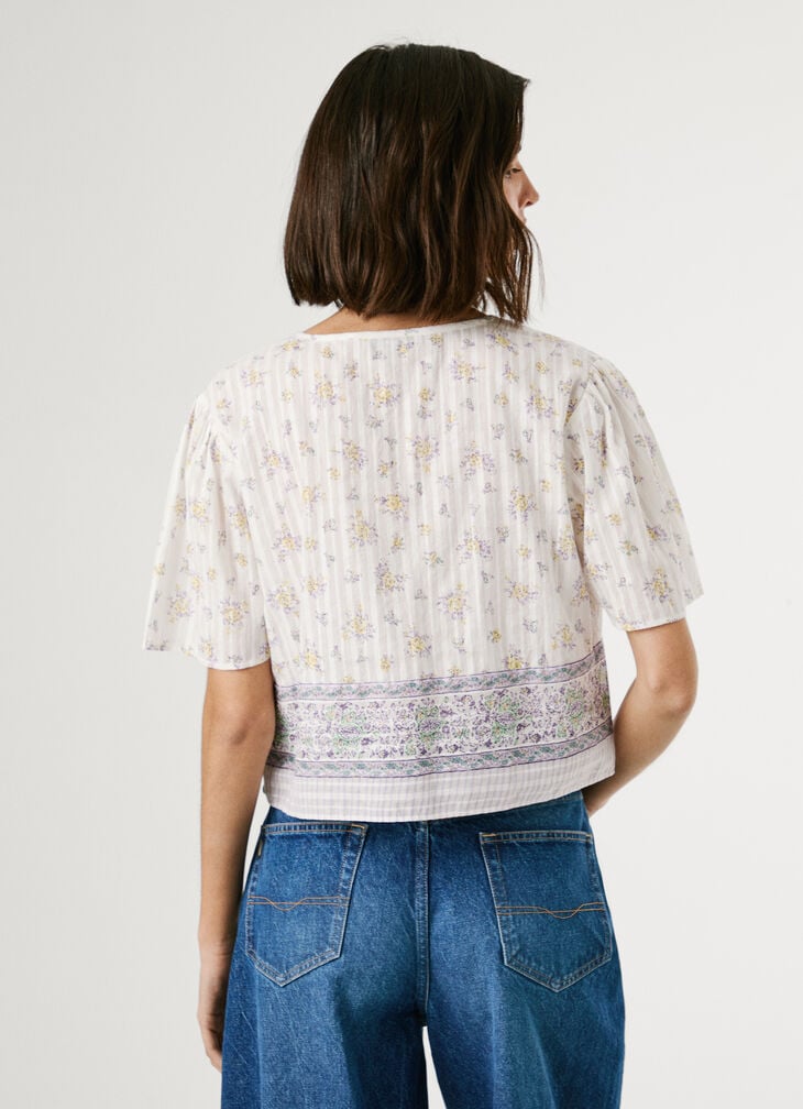 Pepe Jeans Floral Print Short-sleeve Top