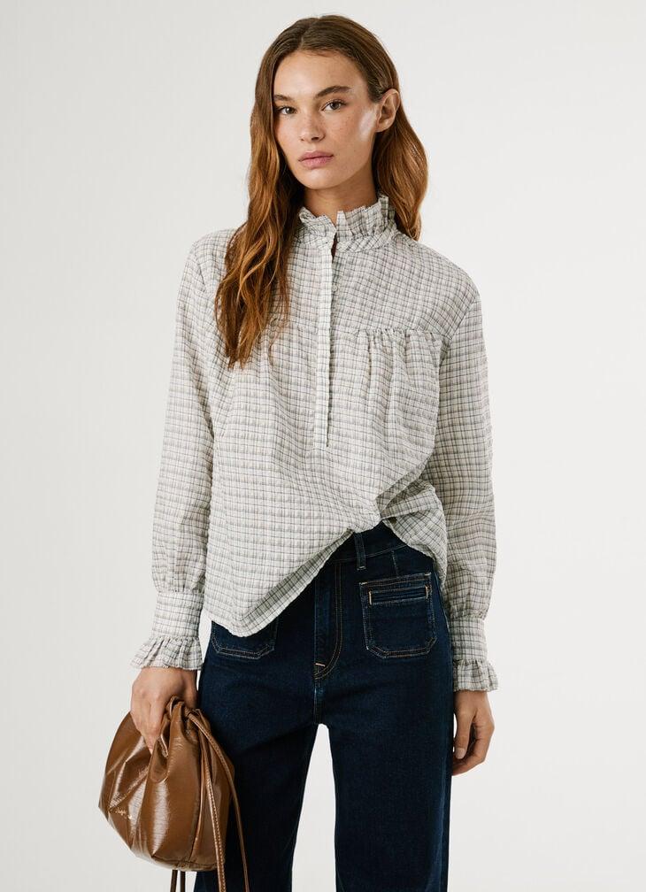 Pepe Jeans fluid checked blouse