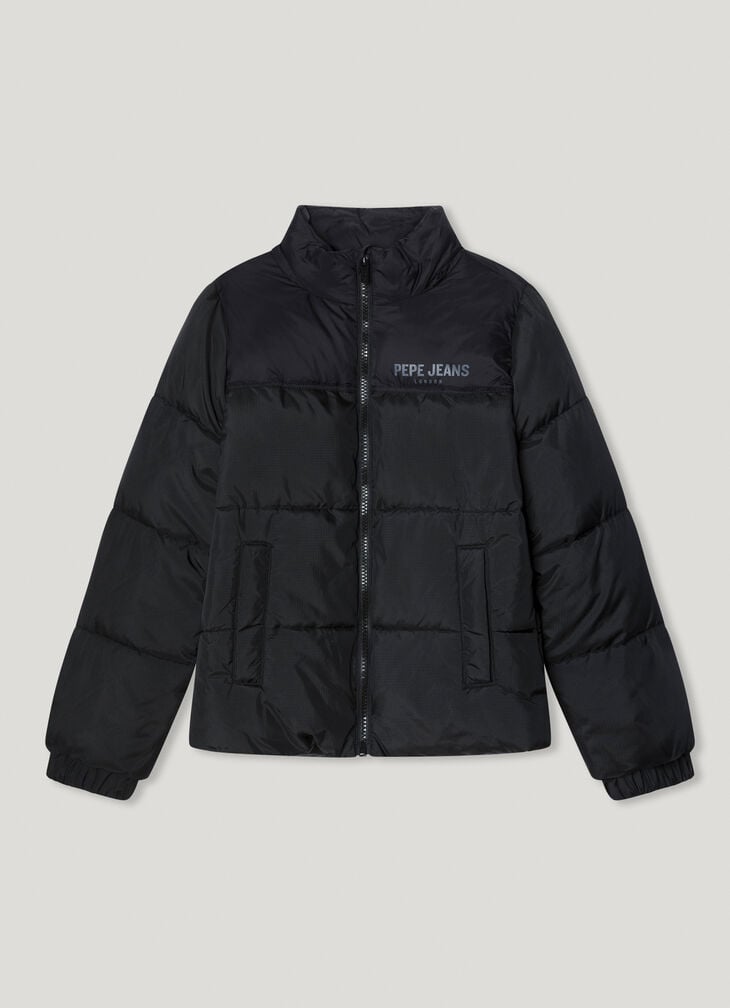 Pepe Jeans foldable hood puffer jacket