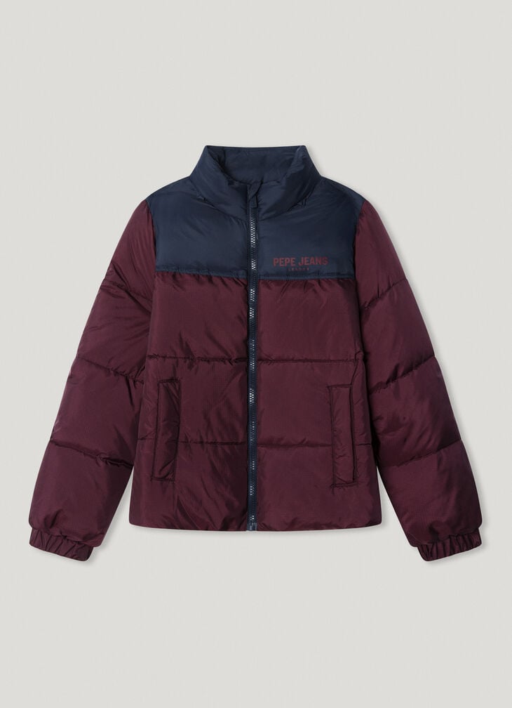 Pepe Jeans foldable hood puffer jacket
