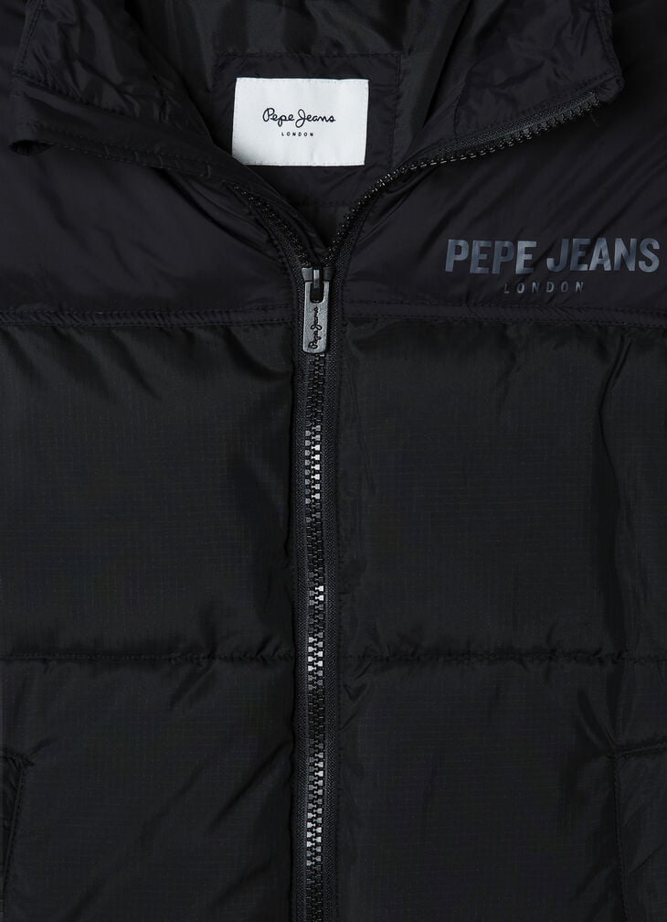 Pepe Jeans Foldable Hood Puffer Jacket