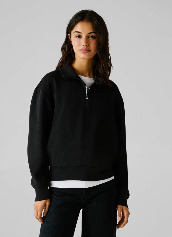 Pepe Jeans High Neck Half-zip Sweatshirt