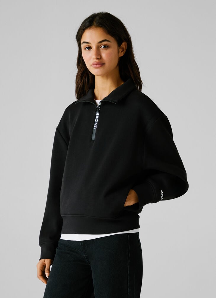 Pepe Jeans High Neck Half-zip Sweatshirt