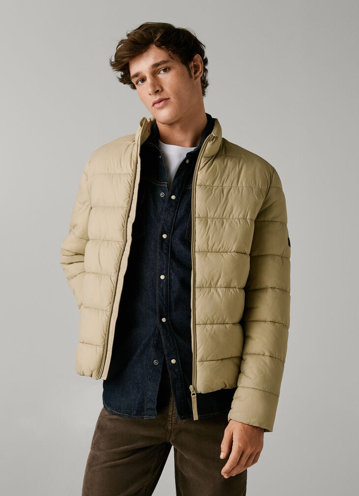 Pepe Jeans high neck padded puffer jacket