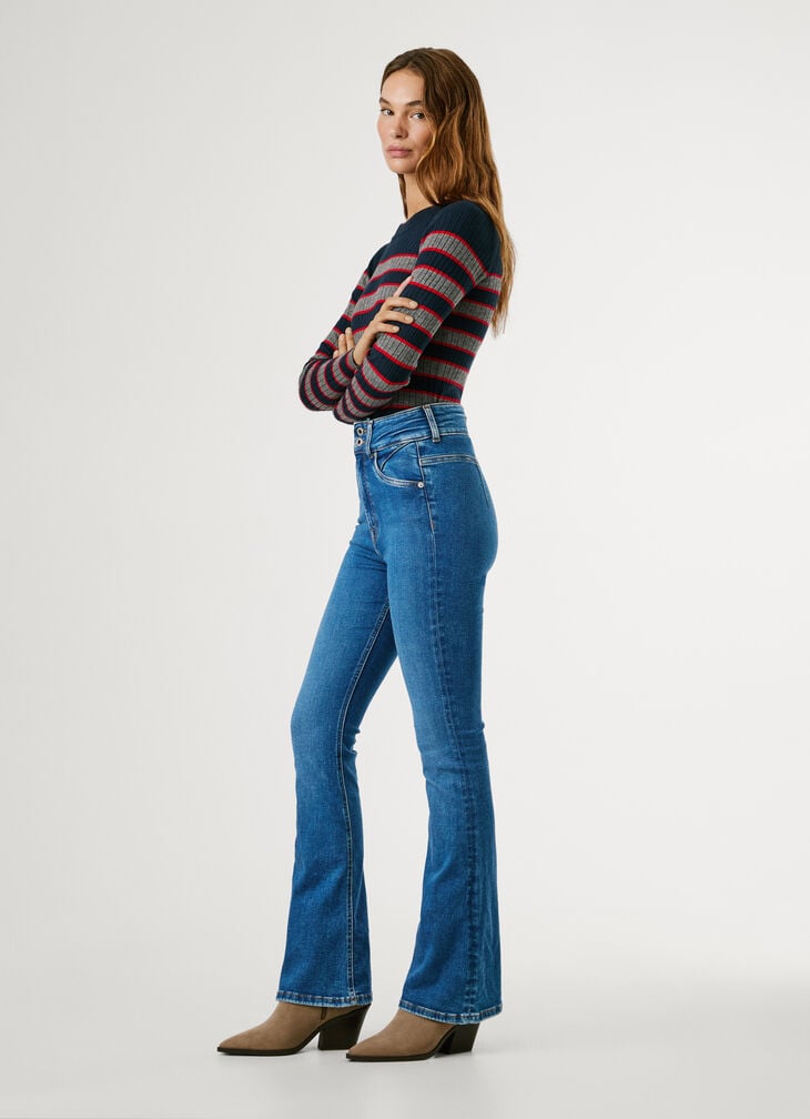 Pepe Jeans High-rise Flare Fit Jeans - Contour