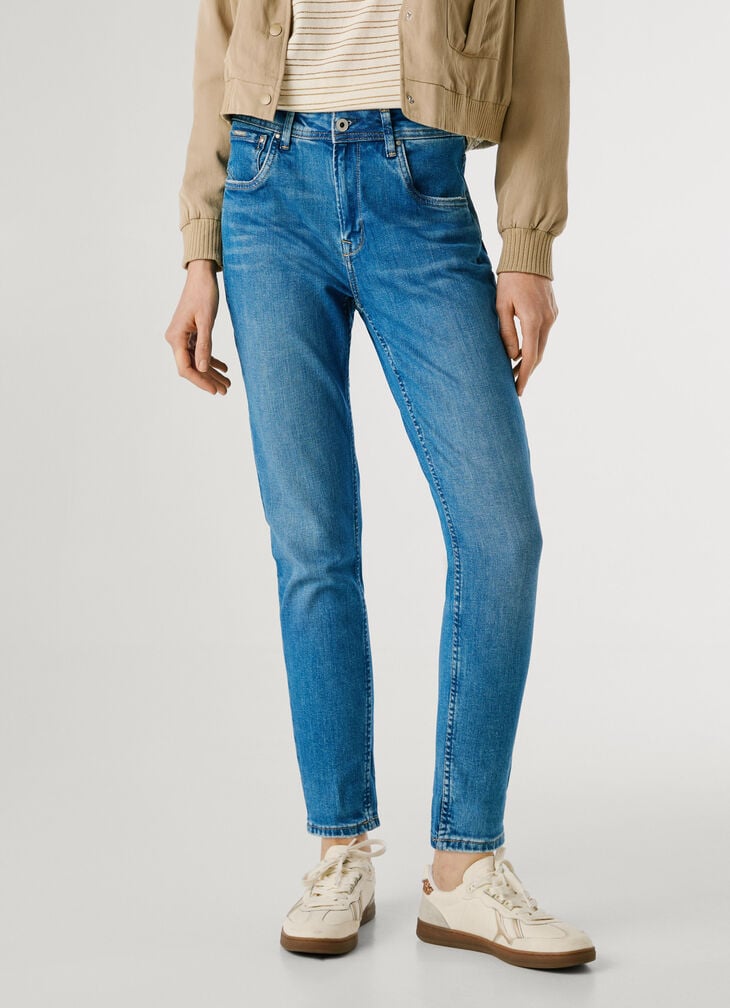 Pepe Jeans High-rise Taper Fit Jeans - Violet