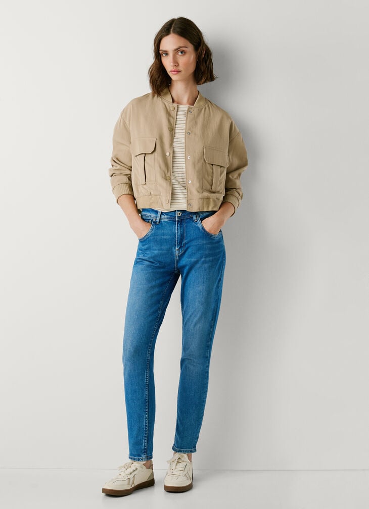 Pepe Jeans high-rise taper fit jeans - violet