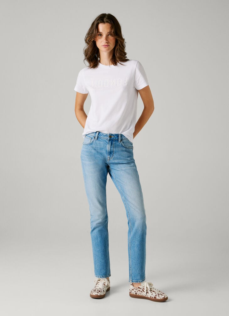 Pepe Jeans high-rise taper fit jeans - violet