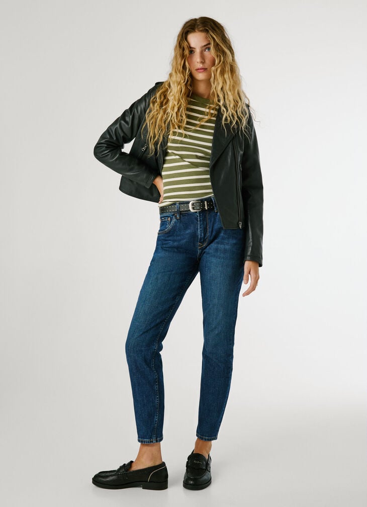 Pepe Jeans high-rise taper fit jeans - violet