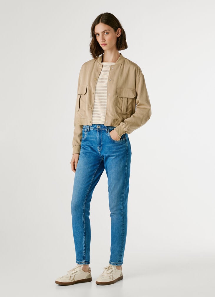 Pepe Jeans High-rise Taper Fit Jeans - Violet