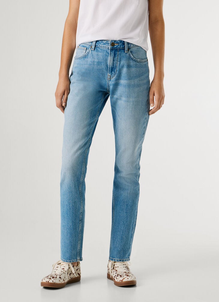 Pepe Jeans High-rise Taper Fit Jeans - Violet