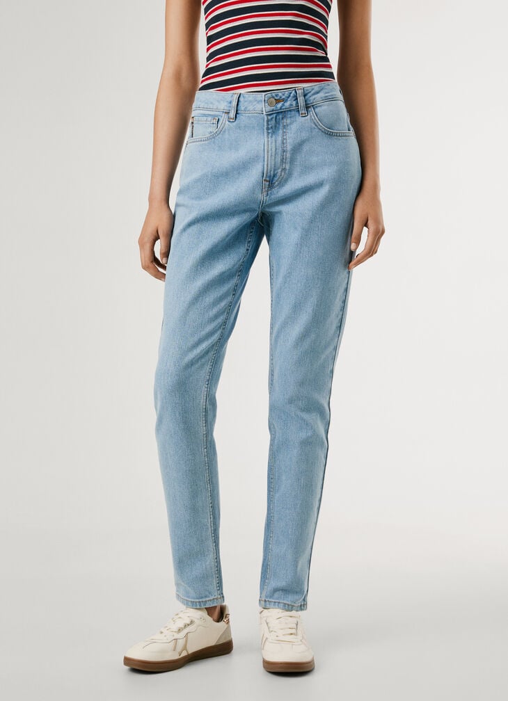 Pepe Jeans High-rise Taper Fit Jeans - Violet