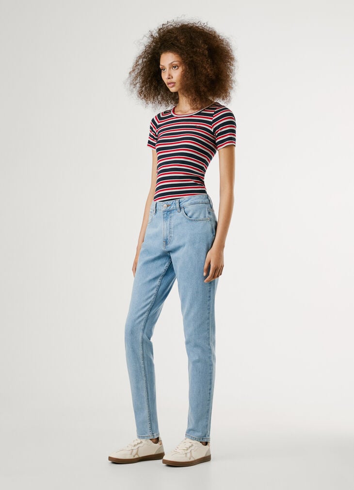 Pepe Jeans High-rise Taper Fit Jeans - Violet