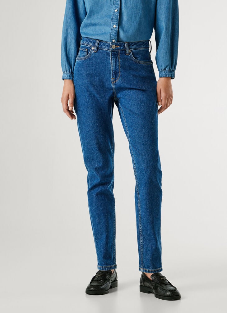 Pepe Jeans High-rise Taper Fit Jeans - Violet