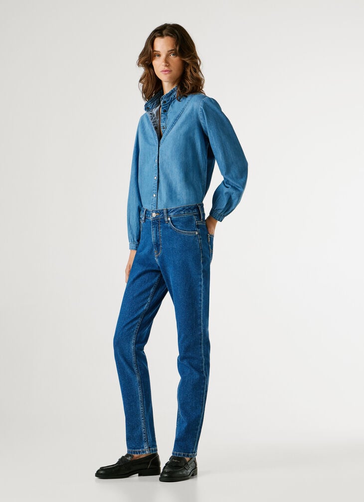 Pepe Jeans High-rise Taper Fit Jeans - Violet