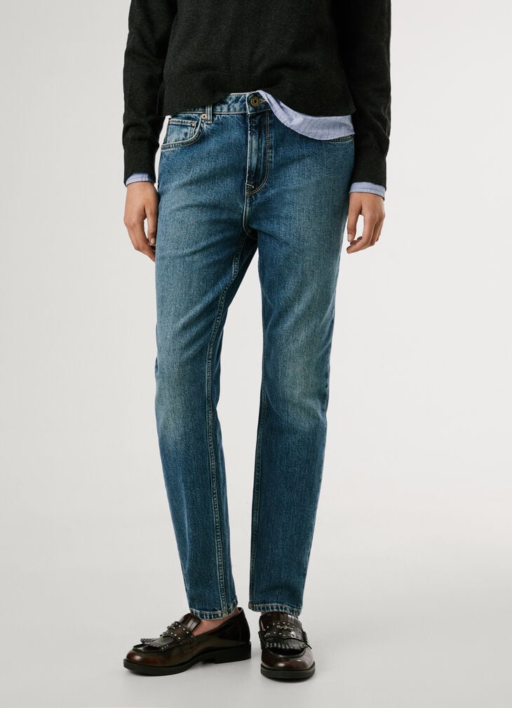 Pepe Jeans High-rise Taper Fit Jeans - Violet