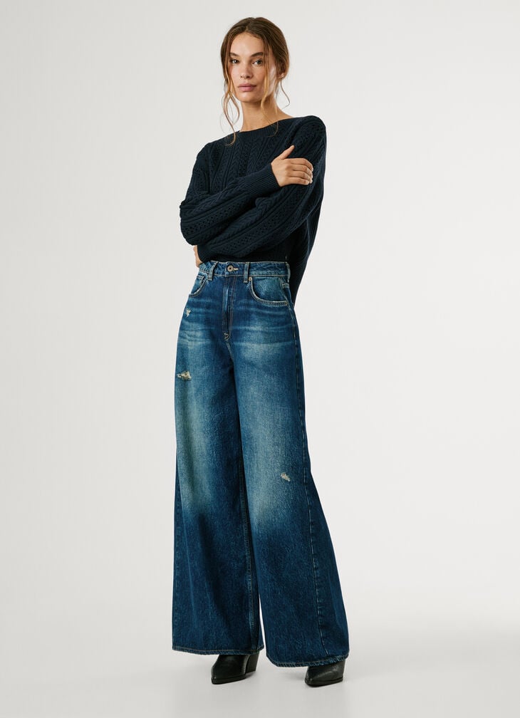 Pepe Jeans High-rise Wide Fit Jeans - Jaimy