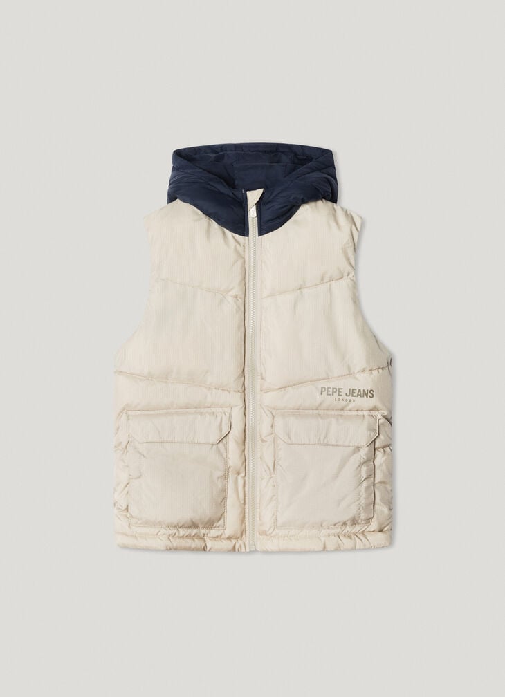 Pepe Jeans hooded padded gilet