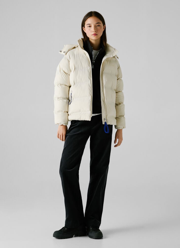 Pepe Jeans Hooded Padded Puffer Jacket