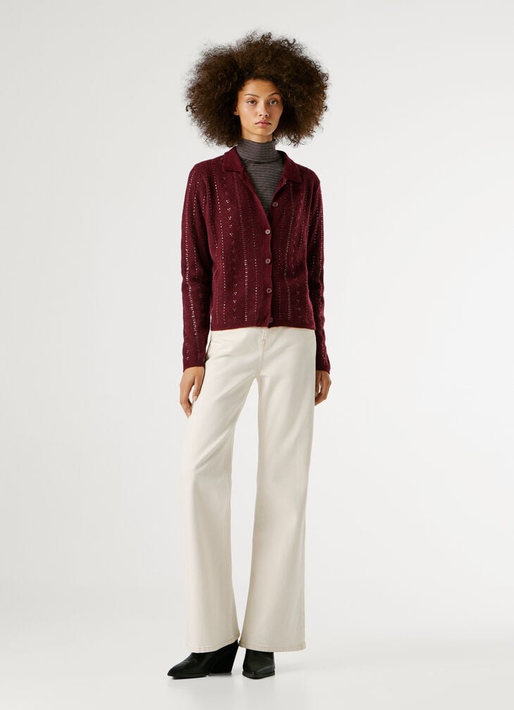 Pepe Jeans Knit Cardigan With Sequins