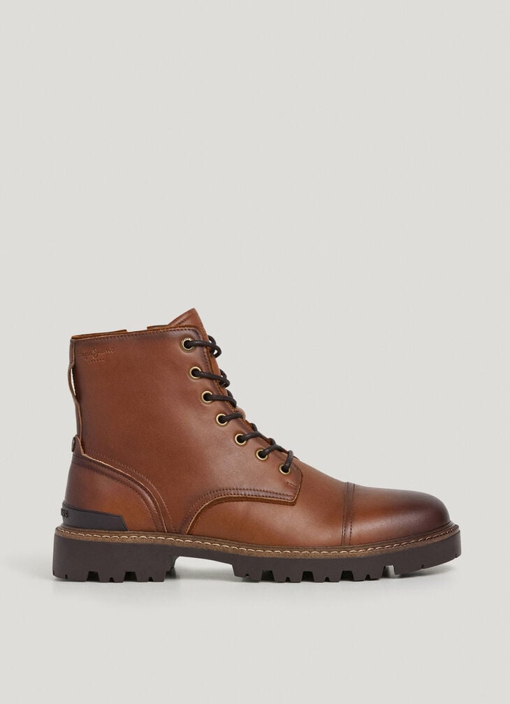 Pepe Jeans lace-up closure leather boots