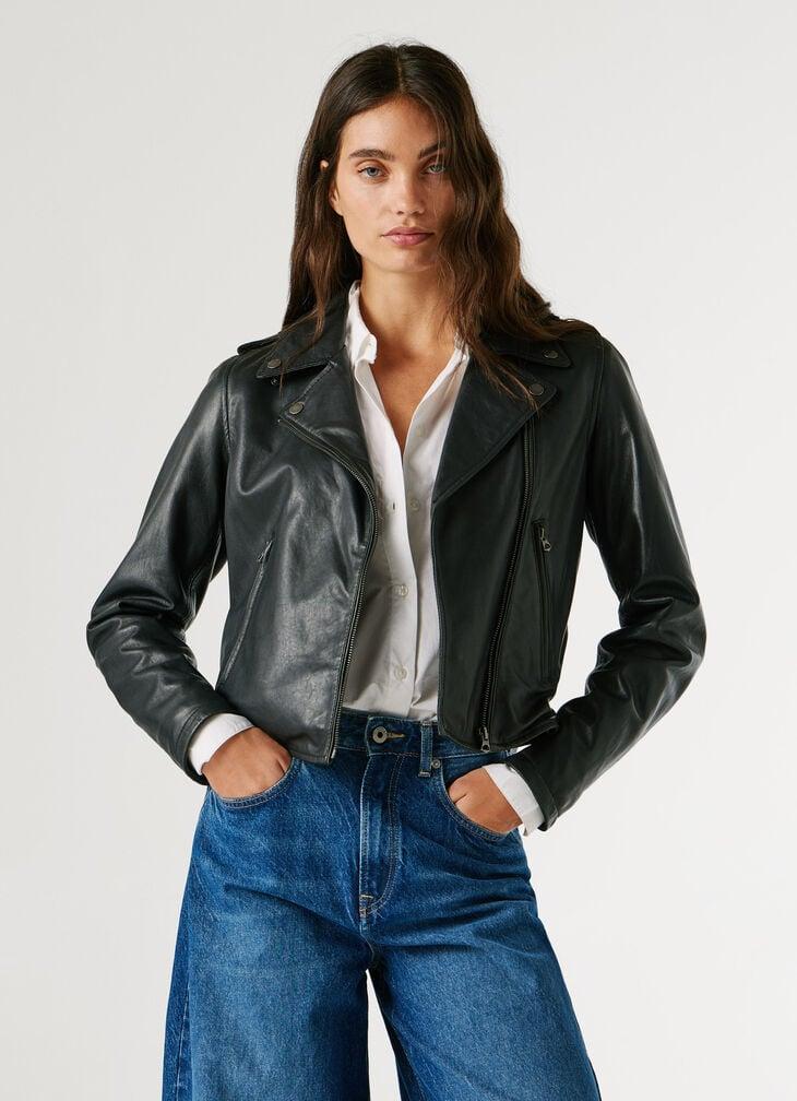 Pepe Jeans Leather Biker Jacket