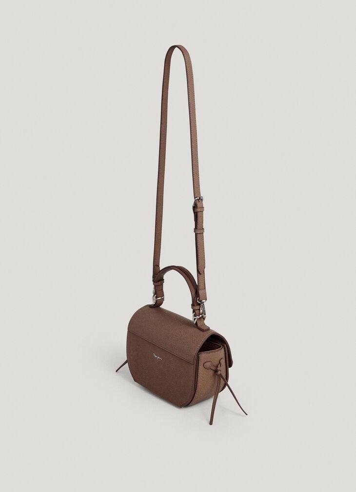 Pepe Jeans Leather Effect Bag With Flap
