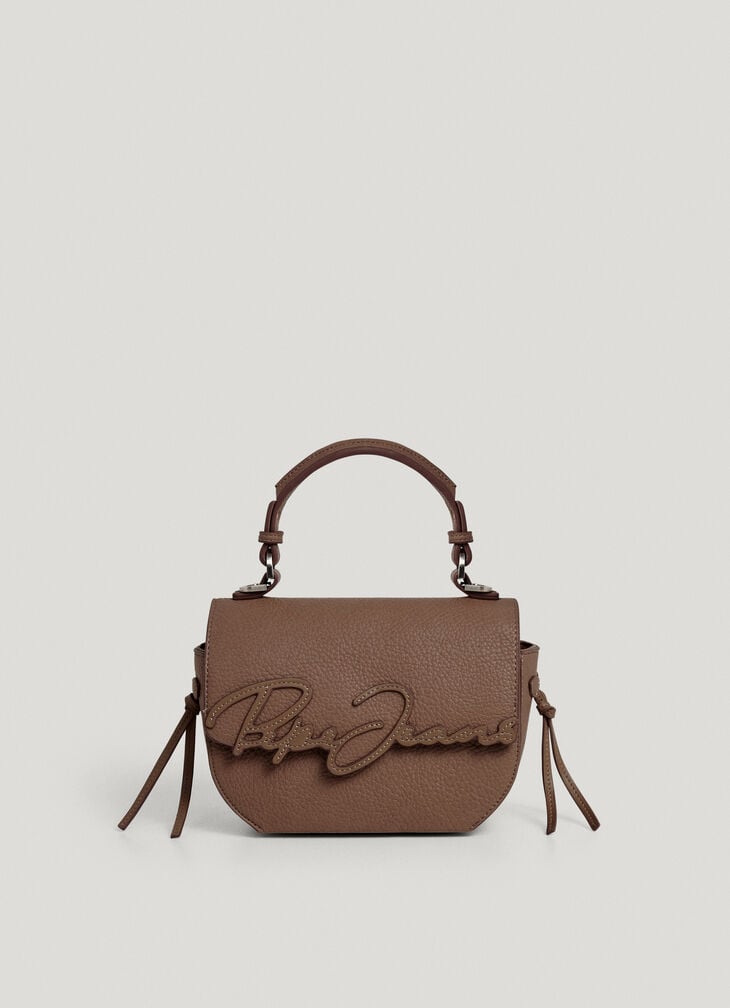 Pepe Jeans Leather Effect Bag With Flap