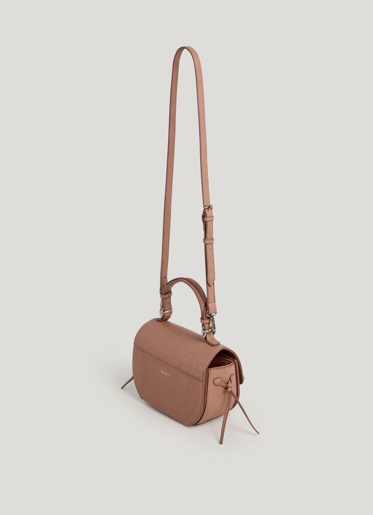 Pepe Jeans Leather Effect Bag With Flap