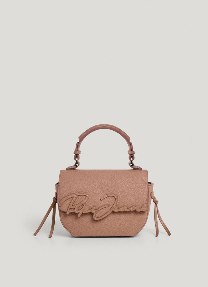 Pepe Jeans leather effect bag with flap