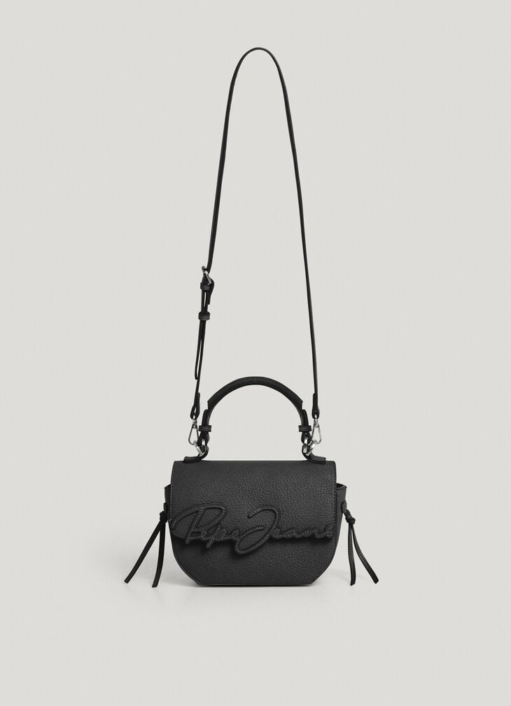 Pepe Jeans Leather Effect Bag With Flap