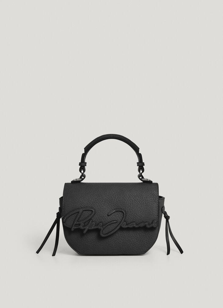 Pepe Jeans Leather Effect Bag With Flap
