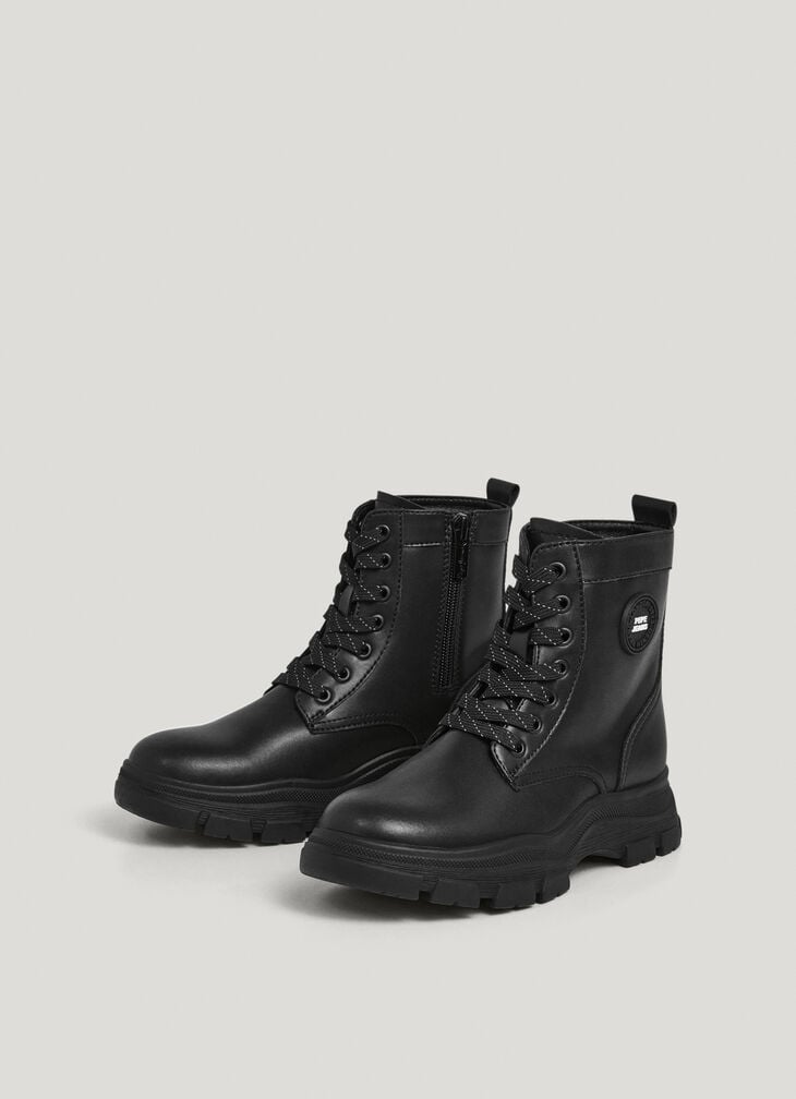 Pepe Jeans Leather Effect Boots