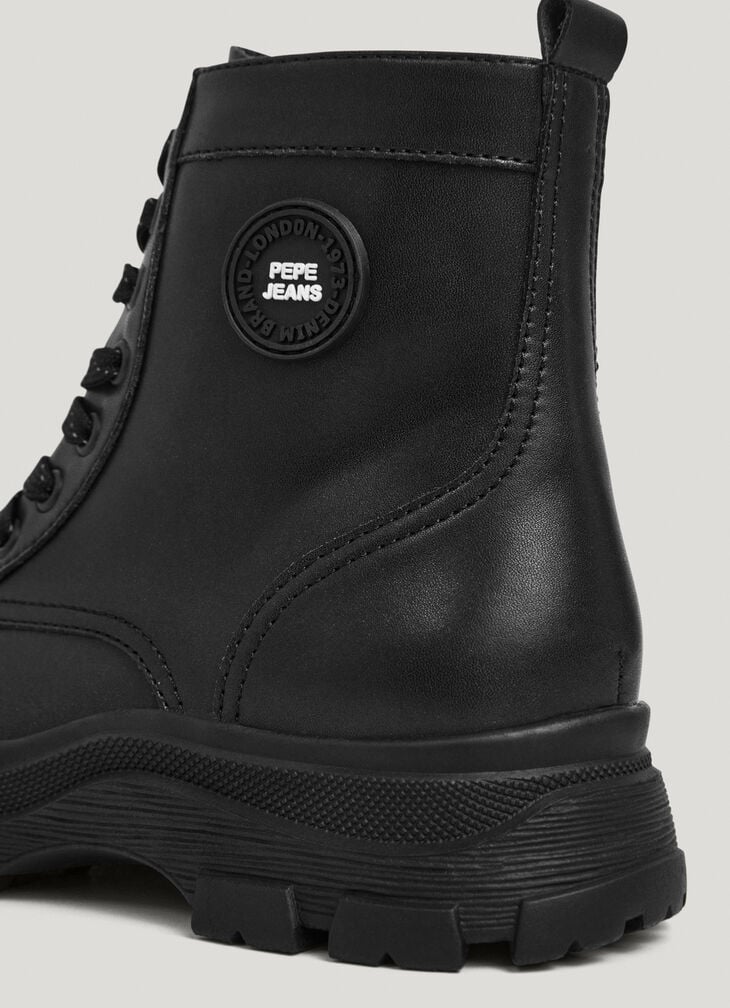 Pepe Jeans Leather Effect Boots