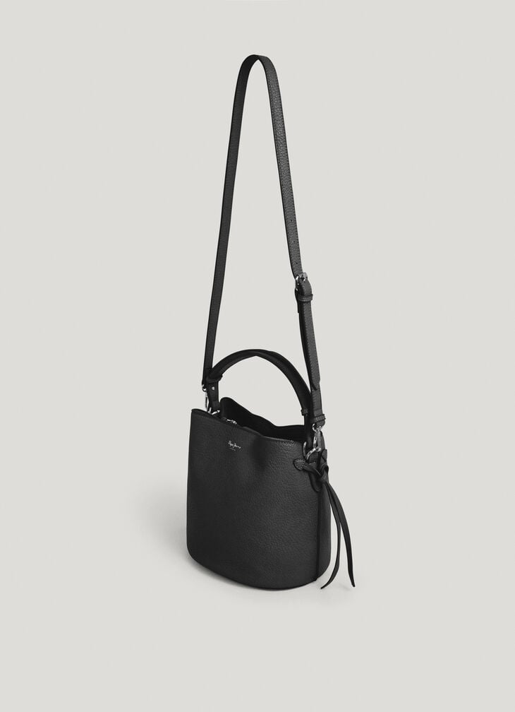 Pepe Jeans Leather Effect Bucket Bag