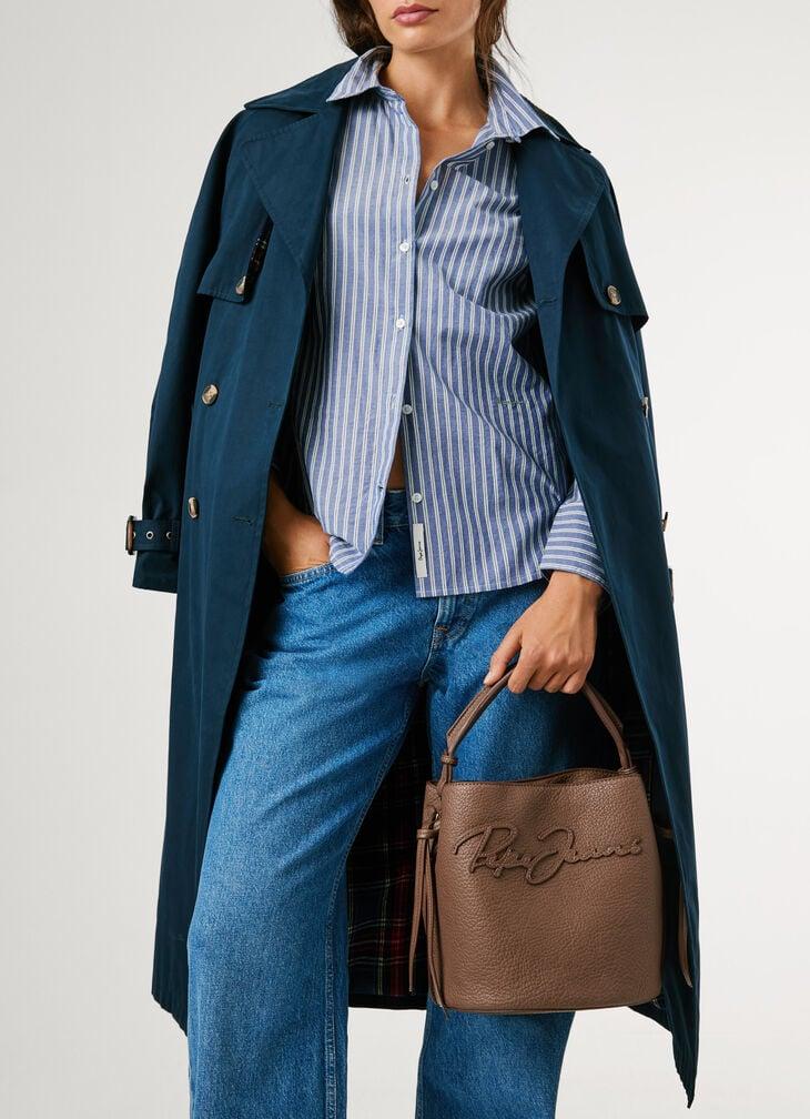 Pepe Jeans leather effect bucket bag