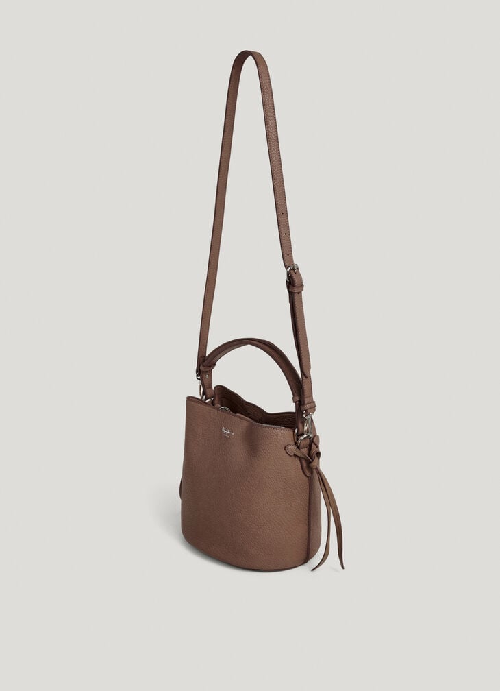 Pepe Jeans Leather Effect Bucket Bag