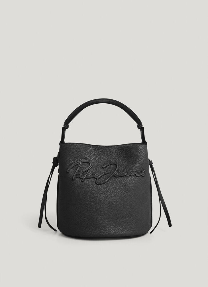 Pepe Jeans Leather Effect Bucket Bag