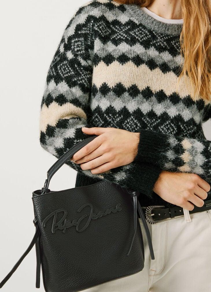 Pepe Jeans leather effect bucket bag