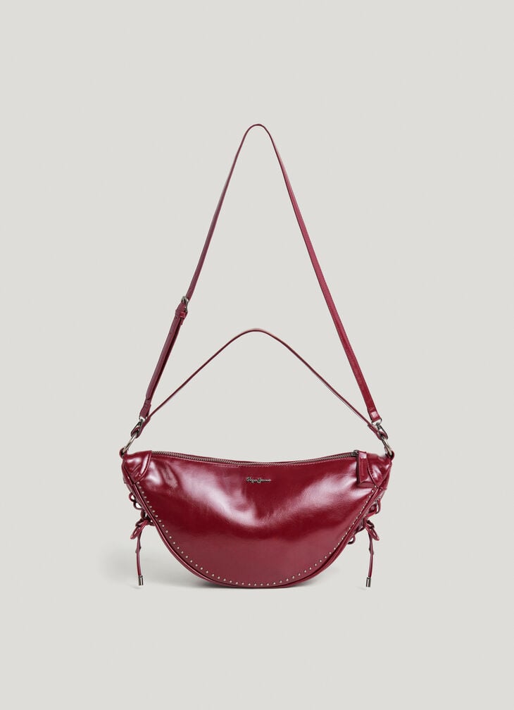 Pepe Jeans Leather Effect Crescent-shaped Handbag